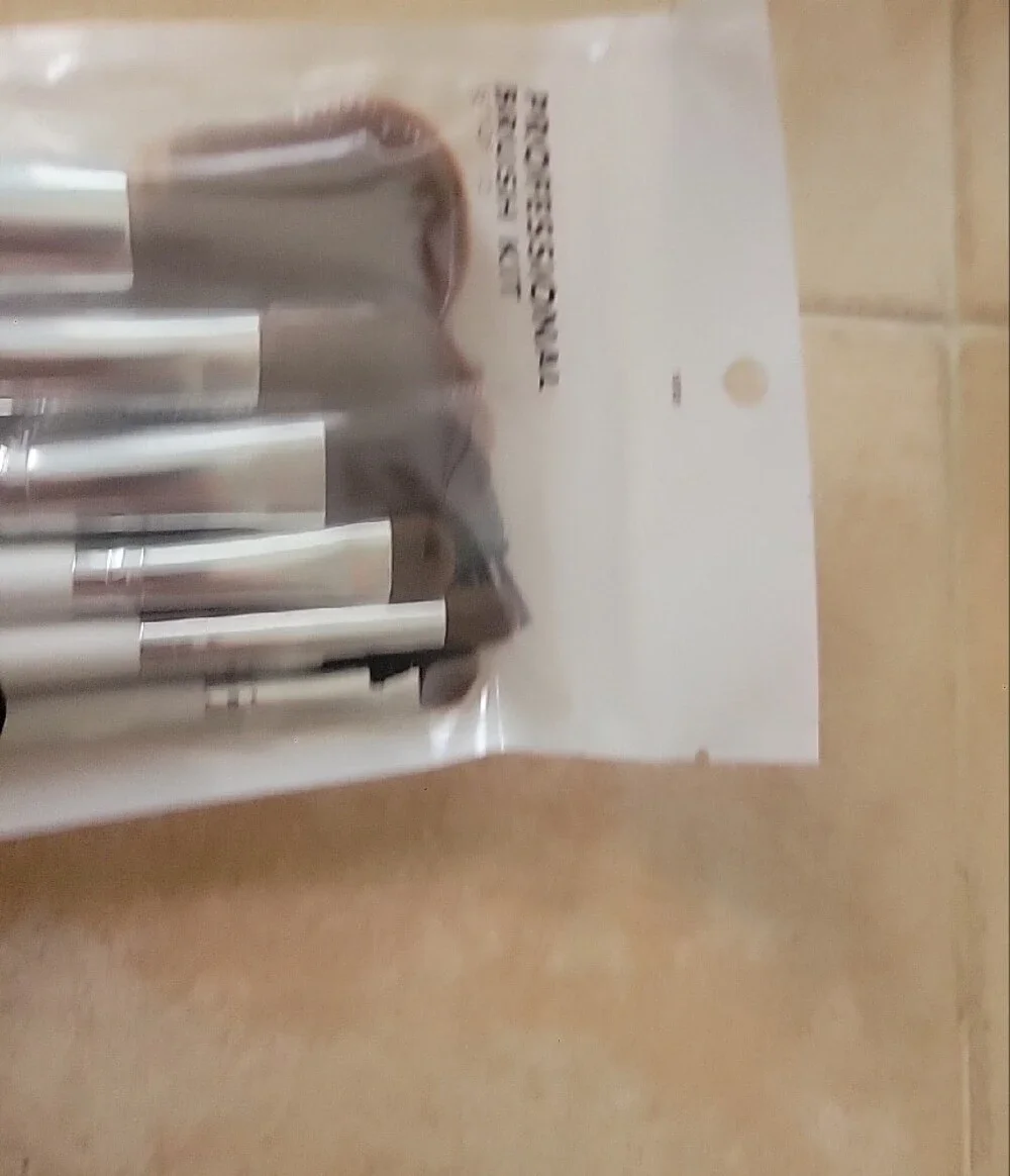 ELF White and Silver Professional Makeup Brush Set - 12 Piece